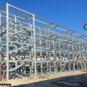 montaggio strutture metalliche telaio completo edificio in acciaio