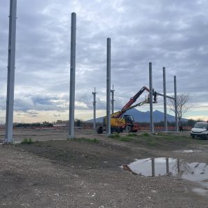 primi pilastri di opificio industriale